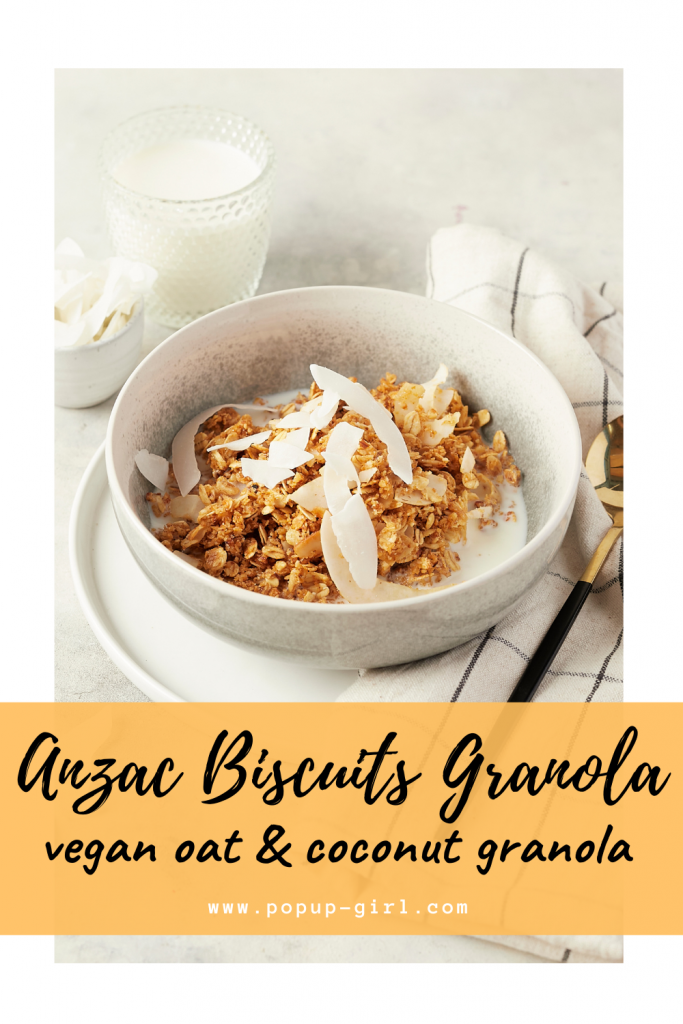 ANZAC Biscuits inspired Granola